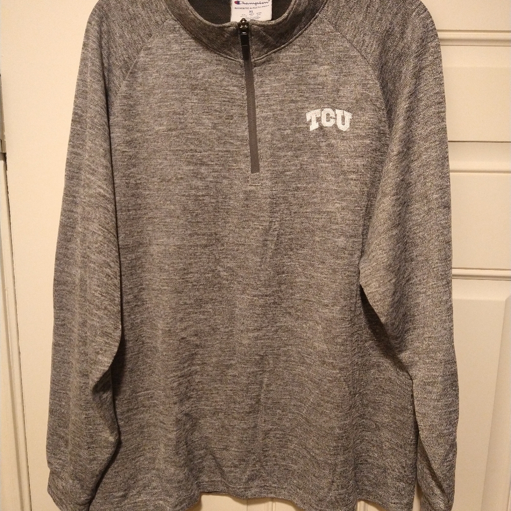 Champion TCU Horned Frogs NCAA 1/4 Zip Pullover Men's sz XL. - Picture 3 of 7